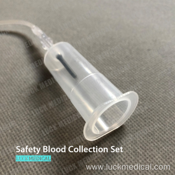 Safety Blood Collection Set with Holder Single Use